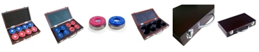 Blue Wave Shuffleboard Pucks with Case, Set of 8